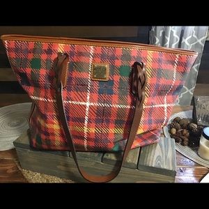 Dooney and Bourke plaid tote